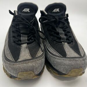 2010 Nike Air Max 24-7 Denim Black Silver Metallic - size 11.5